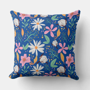 Coussin Couleur mignon fleurs mixtes motif