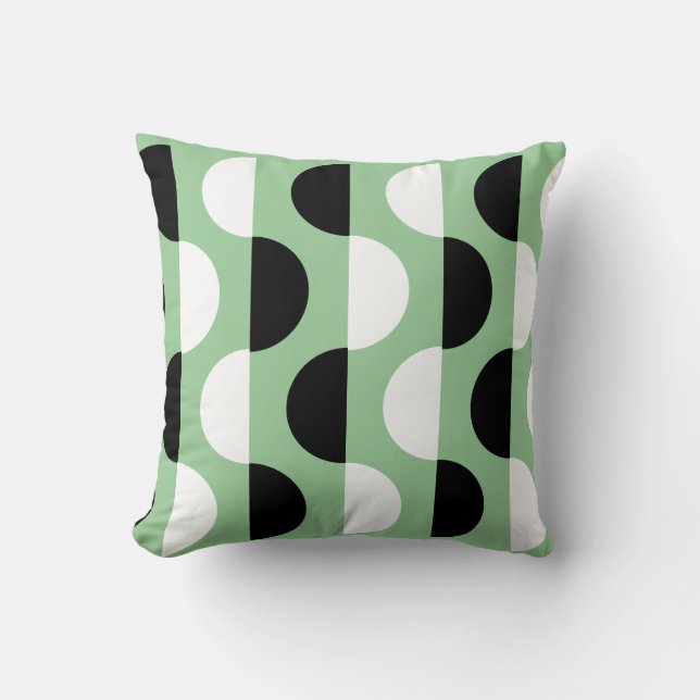 Coussin couleur personnalisée de tranche rétro (Recto)