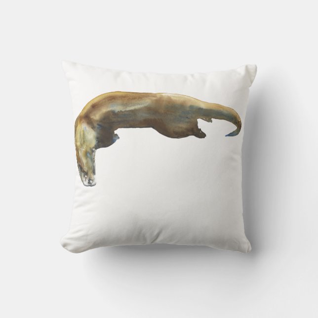 Coussin Couleur pour aquarelle d'or sur le papier (Recto)