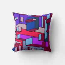 Couleur psychédélique Jeu d'oreiller