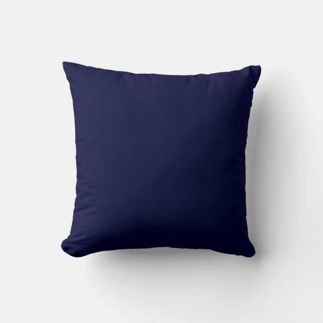 Coussin Couleur solide bleu marine marine (Recto)