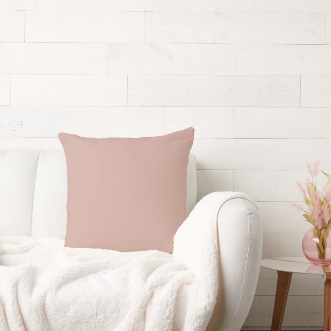 Coussin Couleur Solide foncé pastel rose (Canapé)