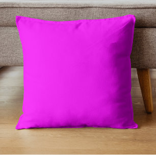 Coussin Couleur solide Fuchsia Classic Elegant
