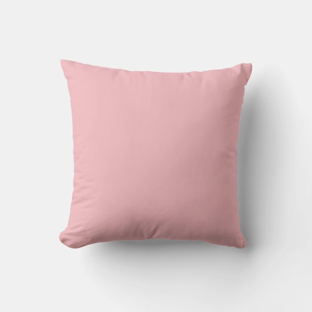 Coussin Couleur solide rose en fleur (Recto)