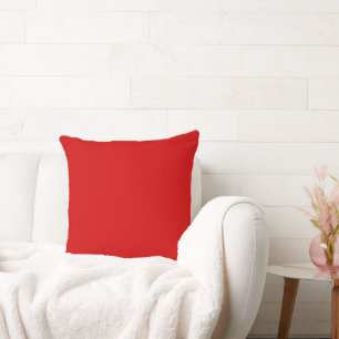 Coussin Couleur solide rouge