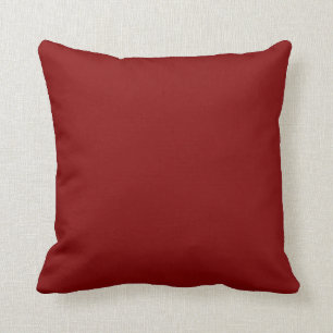 Coussin Couleur solide rouge sang foncé