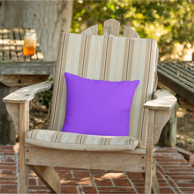Coussin Couleur solide violet néon (Chaise)