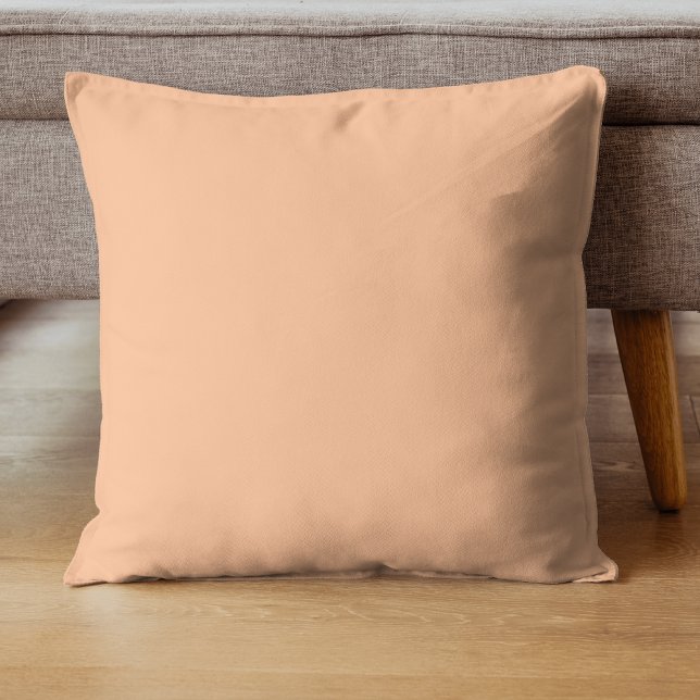 Coussin Couleur tendance Peach Fuzz Solid Color | Élégant (Créateur téléchargé)