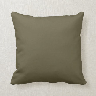 Coussin Couleur uni vert olive