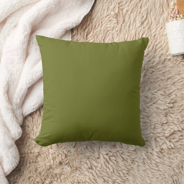 Coussin Couleur unie vert olive (Couverture)
