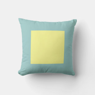 Coussin Couleurs carrés - Chalk Jaune sur bleu Lt Vert