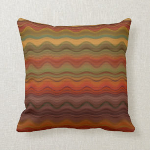 Coussin Couleurs Chaudes Des Chutes Vagues Des Grandes Ten