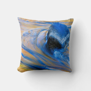 Coussin Couleurs d'automne Eau Abstrait