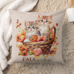 Coussin Couleurs d'automne La chute est dans le panier d'A