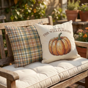 Coussin Couleurs d'automne personnalisées colorées à carre