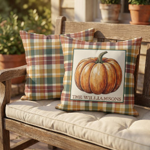 Coussin Couleurs d'automne personnalisées colorées à carre