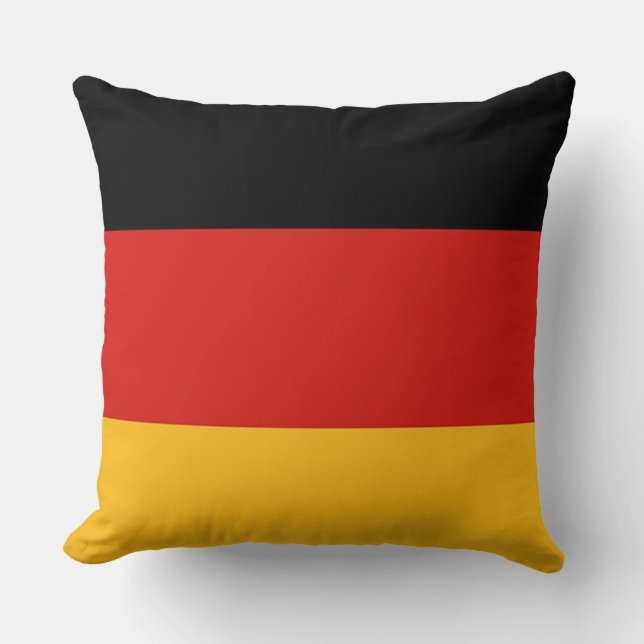 Coussin COULEURS DE DRAPEAU ALLEMANDE + vos idées (Recto)