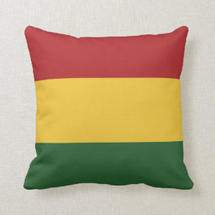 Coussin Couleurs de drapeau de Rasta