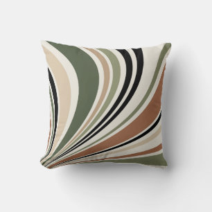 Coussin Couleurs de terre colorées vibes rétro