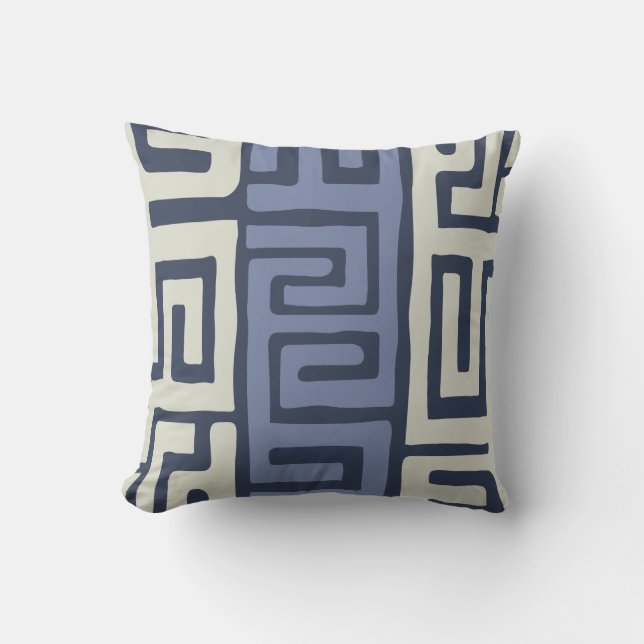 Coussin Couleurs de terre fraîches inspirées par tissu de (Recto)