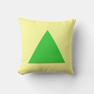 Coussin Couleurs du triangle - Vert printemps et Jaune cla