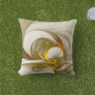 Coussin Couleurs Métalliques Précieuses Abstraites Moderne