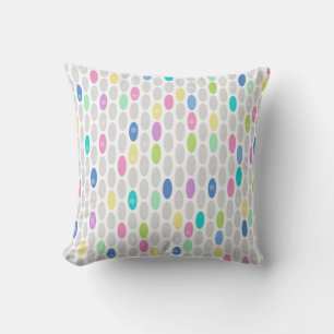 Coussin Couleurs rétro sans couture cercles design pois pa