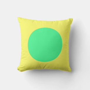 Coussin Couleurs rondes - Vert et Jaune clair