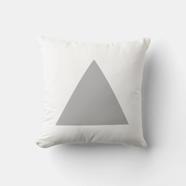 Coussin Couleurs triangles - 30pc gris avec blanc (Recto)