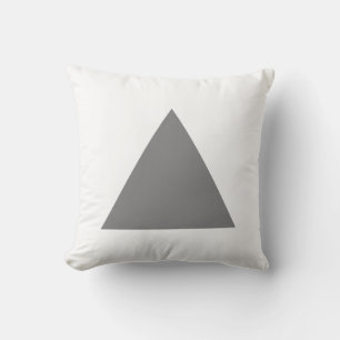 Coussin Couleurs triangles - 50pc gris avec blanc