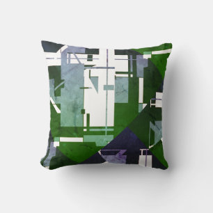 Coussin Couleurs violettes vertes Couleurs blanches Effet 