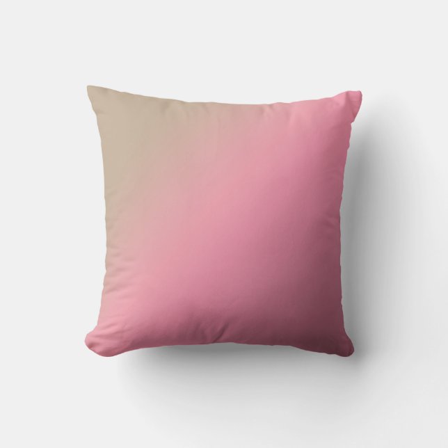 Coussin Couleurs vives rose beige rose pâle (Recto)