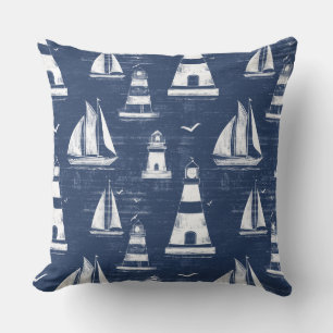 Coussin Couloir à lancer bleu et blanc pour phare nautique
