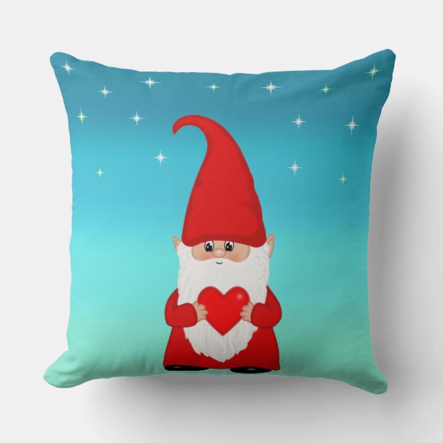 Coussin Coup d'oreiller doux Gnome de Noël (Recto)