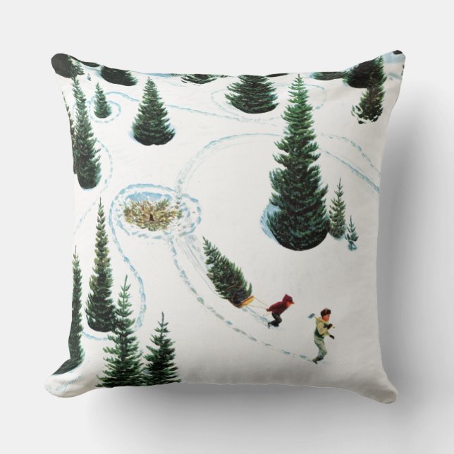 Coussin Coupe de l'arbre (Recto)