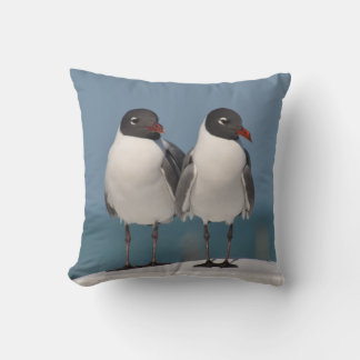Coussin Couple de mouettes à tête noire