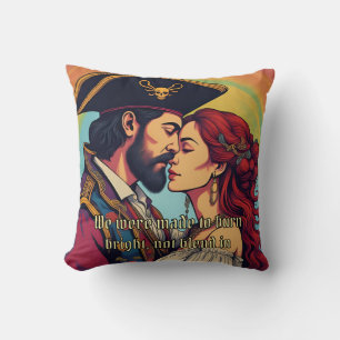 Coussin Couple de pirate psychédélique - Romance audacieus