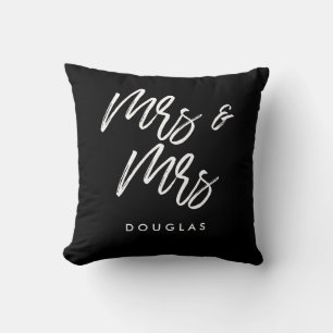 Coussin Couple lesbien moderne Mme et Mme