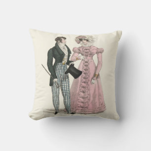 Coussin Couple Mariage Antique 1823 Homme Femme Mode
