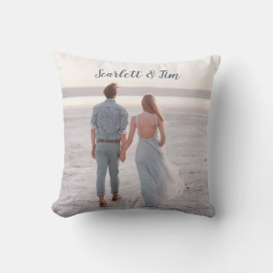 Coussin Couple Photo Personnalisé Objectifs Lancer Oreille