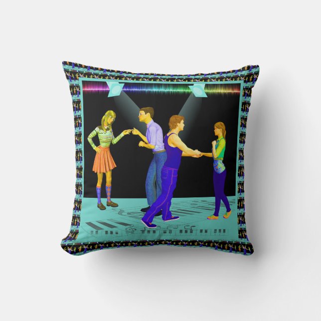 Coussin Couples De Danses Avec Des Points De Vue (Recto)