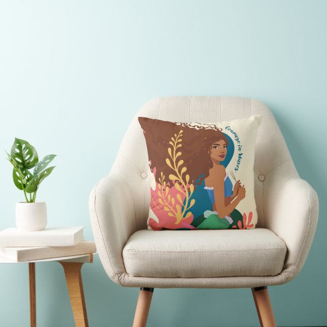 Coussin Courage Ariel en vagues (Chaise)