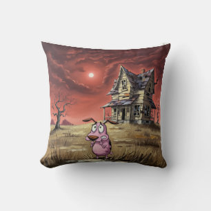Coussin courage chien lâche