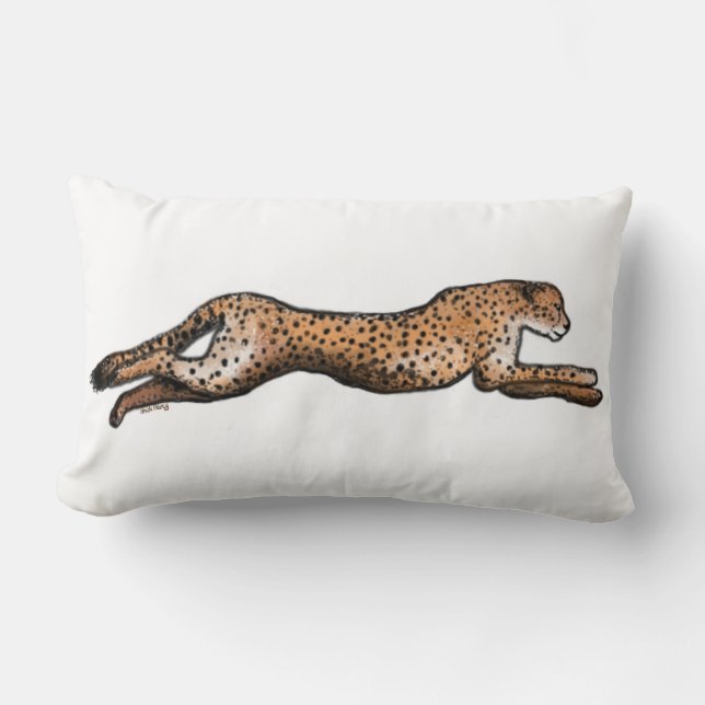 Coussin courant d'art de guépard (Recto)