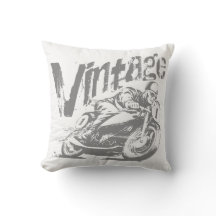 Coureur vintage de moto