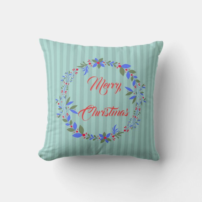 Coussin Couronne de Noël (Recto)