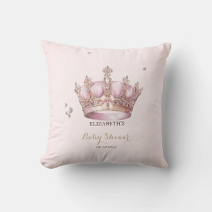 Coussin Couronne de Petite Princesse Perles Points Bébé Na