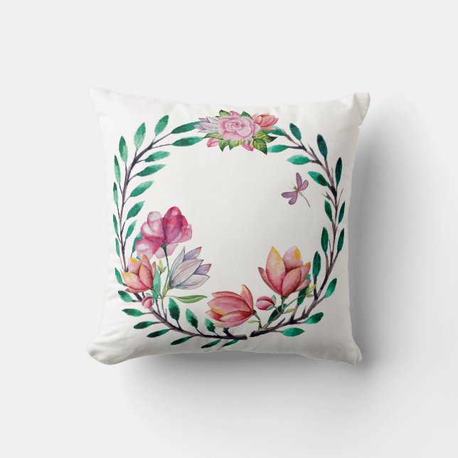 Coussin Couronne florale (Recto)