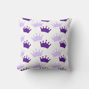 Coussin Couronnes violettes Fairytale Prince Storybook Déc