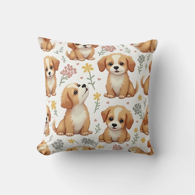 coussin coussin à chiot mignon (Recto)